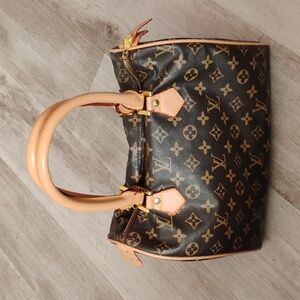 Vintage Pre Used Brown Designer Handbag